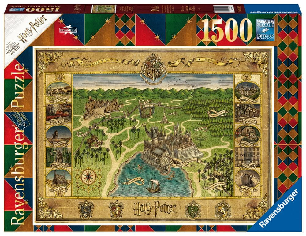Ravensburger Puzzle 165995 Mapa Rokfortu 1500 dielikov